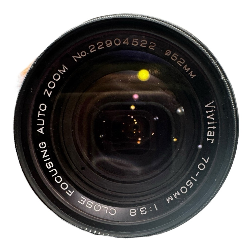 Vivitar 70mm-150mm‎ 1:3.8 Macro Focusing Zoom Auto Zoom. No. 22904522 52MM